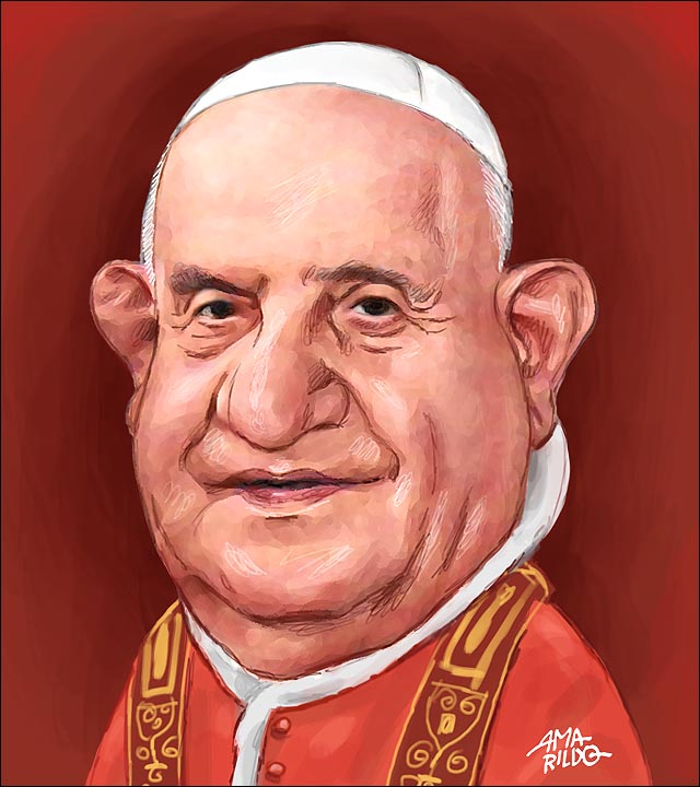 Papa João XXIII - Caricatura blog