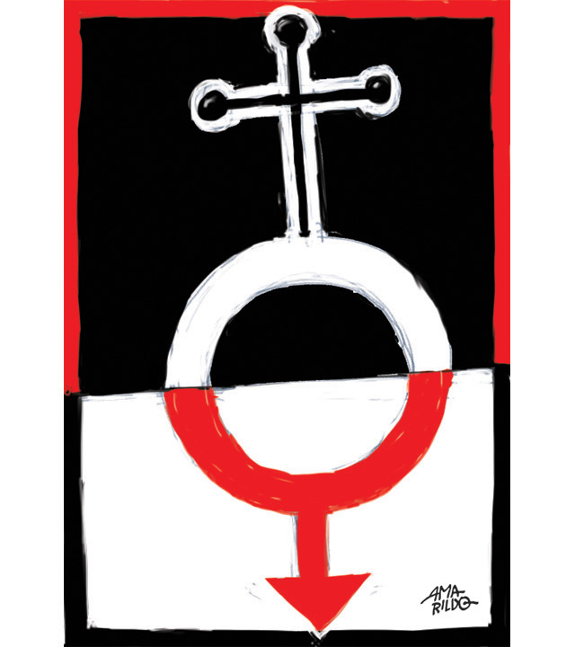 igreja sexo simbolos homem mulher