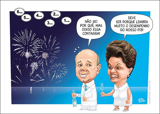 Ano Novc Virada Contagem regressiva Dilma Mantega Economia pib