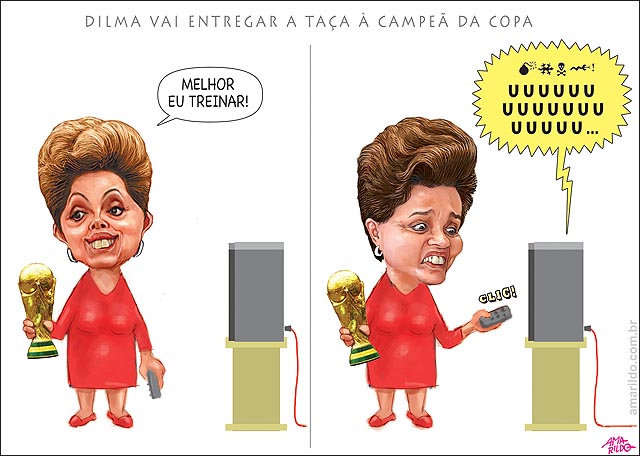 Dilma vai entregar a taca a campea da copa ouve seom vaia treino