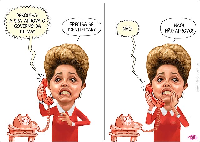 Dilma telefone responde pesquisa aprovação queda
