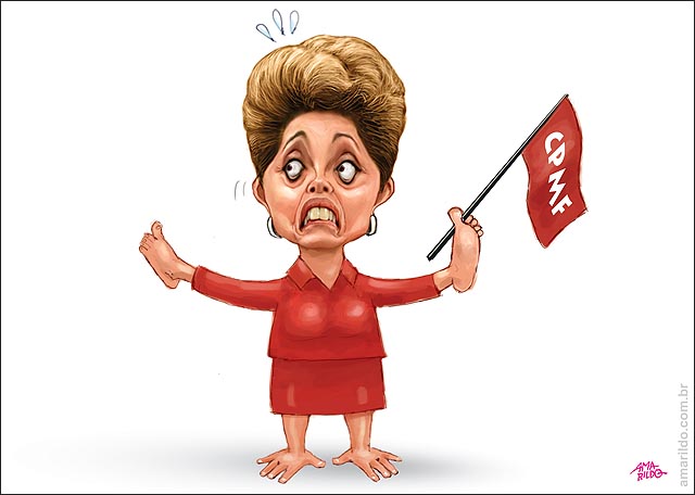 Dilma CPMF pes pelas maos